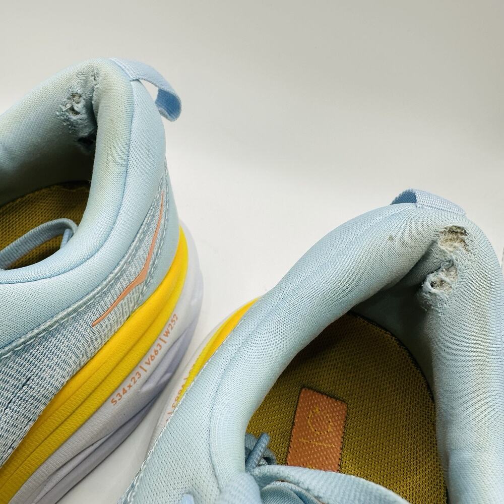 Hoka One One Bondi 8 ‘Blue Summer Song Country Air’ Women's Shoes Size 9 (B) EUC - Picture 8 of 9